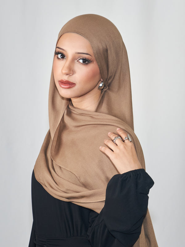 Premium Modal Set with Matching Bamboo Undercap - Khaki Beige